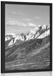 Dovido Poszter csodás kilátás a hegyekből fekete fehérben - 40x60 white