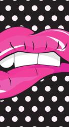 Dovido Tapéta pop art rózsaszín ajkak - 147x270