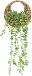 Atmosphera Créateur d'intérieur Planta suspendata artificiala cu eucalipt in cos impletit, verde (JJ-204255)