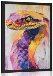Dovido Poszter kígyó festmény utánzata. - 60x90 black