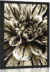 Dovido Poszter exotikus dália szépia kivitelben - 40x60 silver