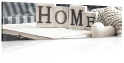 Dovido Kép Home felirat háttérrel - 90x30