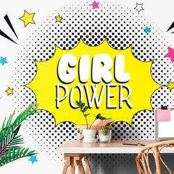 Dovido Öntapadó tapéta pop art felirattal - GIRL POWER - 343x231