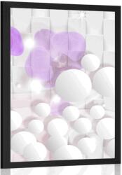 Dovido Poszter orchidea absztrakt háttéren - 40x60 silver