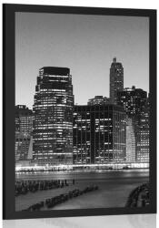 Dovido Poszter éjjei New York fekete fehérben - 40x60 no frame