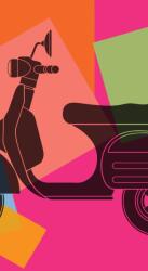 Dovido Öntapadó tapéta pop art robogó - 147x270