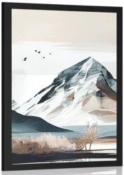 Dovido Poszter festői hegyek skandináv stílusban. - 20x30 black