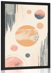 Dovido Poszter elegáns körök Peach Fuzz - 20x30 silver