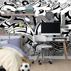 Dovido Tapéta szürke Street Art felirat - 294x198