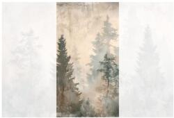 Dovido Tapéta erdő köd pasztell árnyalatokban - 147x270