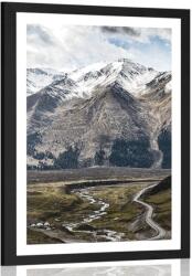 Dovido Poszter paszpartuval: csodálatos hegyi panoráma. - 30x45 silver