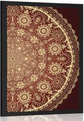 Dovido Poszter díszes Mandala csipkével bordó színben - 20x30 silver