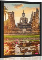 Dovido Poszter Buddha szobor a Sukhothai parkban - 60x90 white