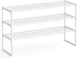 SONGMICS Suport pentru pantofi SONGMICS cu 3 niveluri, metalic, alb, 12-15 perechi (EZ-LSA303W03) Pantofar