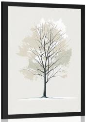 Dovido Poszter minimalista fa - 20x30 silver