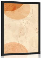Dovido Poszter körök és vonalak Peach Fuzz. - 20x30 no frame
