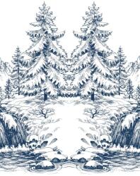 Dovido Tapéta havas mesebeli táj - 196x270