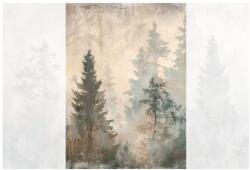 Dovido Tapéta erdő köd pasztell árnyalatokban - 196x270