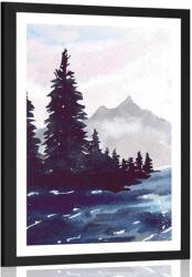 Dovido Poszter paszportuval művészi táj - 30x45 no frame