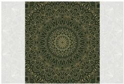 Dovido Tapéta részletes Mandala zöld színben - 245x270