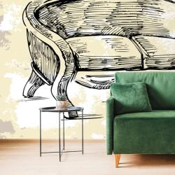 Dovido Tapéta vonzó vintage fotel - 539x363