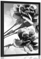 Dovido Poszter szekfű virág fekete fehérben - 60x90 black