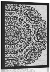 Dovido Poszter virágos Mandala fekete fehérben - 40x60 silver