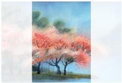 Dovido Tapéta akvarell virágzó fák - 196x270