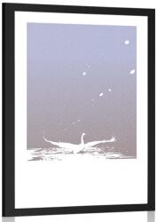 Dovido Poszter paszportuval hattyútörténet - 60x90 silver