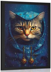 Dovido Poszter kék-arany macska. - 40x60 black