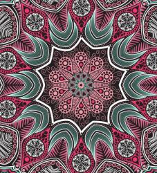 Dovido Öntapadó tapéta indiai Mandala virágokkal - 245x270