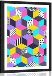 Dovido Poszter paszportuval színes minta - 30x45 black