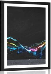 Dovido Poszter paszpartuval modern absztrakció. - 40x60 silver