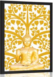 Dovido Poszter Buddha az élet fájával - 20x30 white