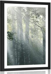 Dovido Poszter paszportuval napsugarak ködben - 30x45 white