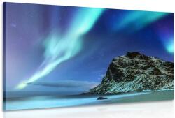 Dovido Kép éjjeli fény Norvégiában - 30x20