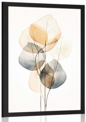 Dovido Poszter absztrakt levelek No2 - 40x60 silver