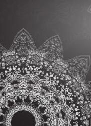 Dovido Tapéta modern elemei Mandala fekete-fehérben - 196x270