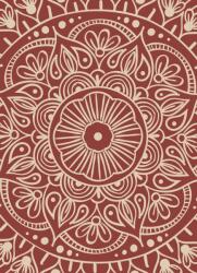 Dovido Öntapadó tapéta Mandala bordó háttéren - 196x270