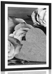 Dovido Poszter paszportuval valentin rószák fekete fehérben - 30x45 white