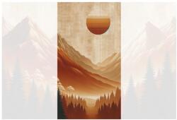 Dovido Tapéta meleg hegyi panoráma - 147x270