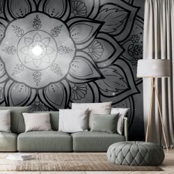 Dovido Öntapadó tapéta Mandala galaxis háttérrel, fekete-fehérben - 343x231