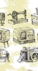 Dovido Öntapadós tapéta retro életből - 147x270