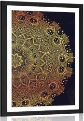 Dovido Poszter paszportuval arany keleti Mandala - 20x30 no frame