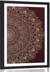Dovido Poszter paszportuval Mandala közelről - 20x30 no frame
