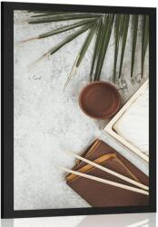 Dovido Poszter tea csendélet beton alapon - 20x30 silver