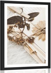 Dovido Poszter paszportuval régi levelek gyűjteménye - 20x30 black