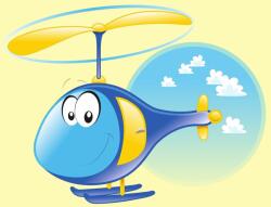Dovido Öntapadó tapéta helikopter a felhőkben - 294x270