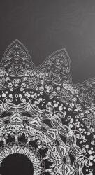 Dovido Tapéta modern elemei Mandala fekete-fehérben - 147x270