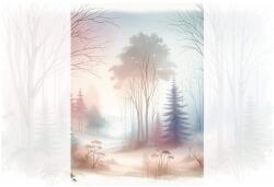 Dovido Öntapadó tapéta pasztell ködös táj - 196x270
